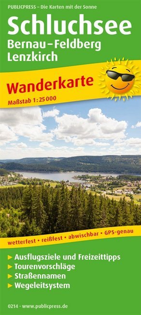 PublicPress Wanderkarte Schluchsee, Bernau - Feldberg - Lenzkirch main product photo