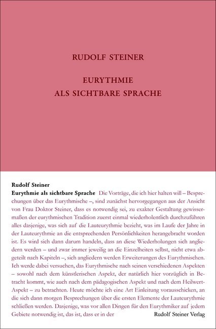 Eurythmie als sichtbare Sprache main product photo
