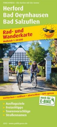 PublicPress Rad- und Wanderkarte Herford, Bad Oeynhausen, Bad Salzuflen