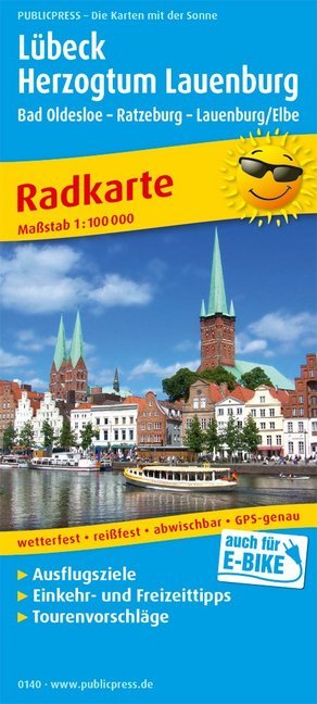 PublicPress Radkarte Lübeck - Herzogtum Lauenburg, Bad Oldesloe - Ratzeburg - Lauenburg/Elbe main product photo