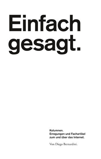 Einfach gesagt. main product photo