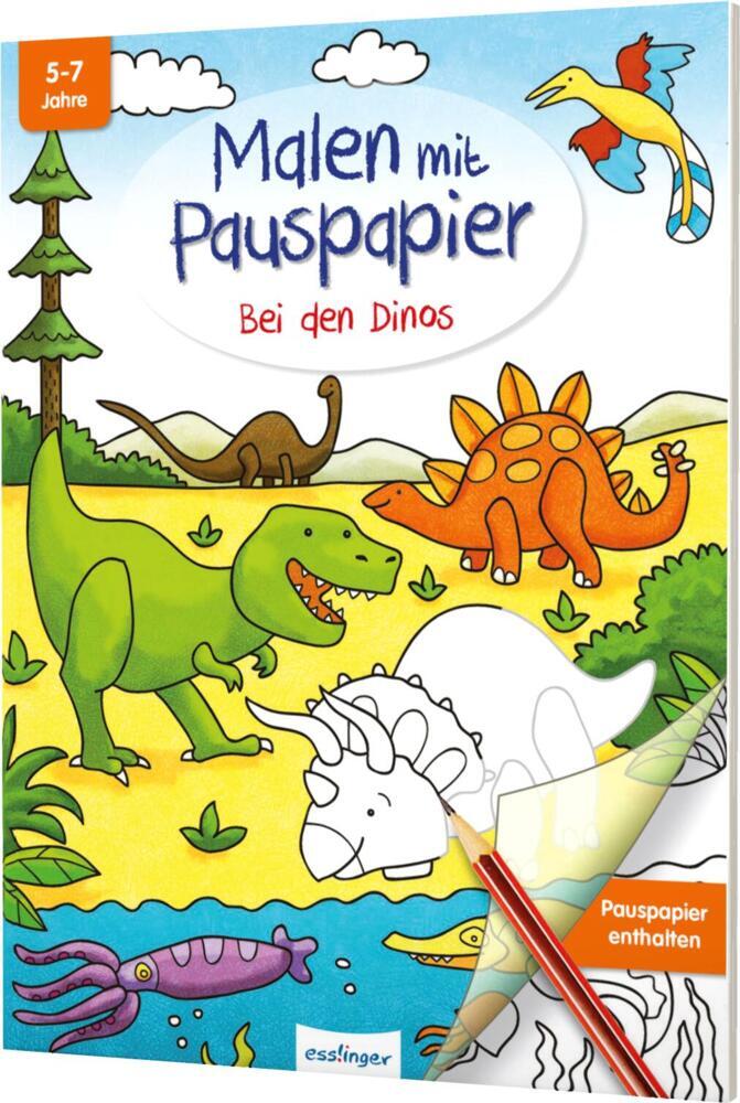 Malen mit Pauspapier: Bei den Dinos main product photo
