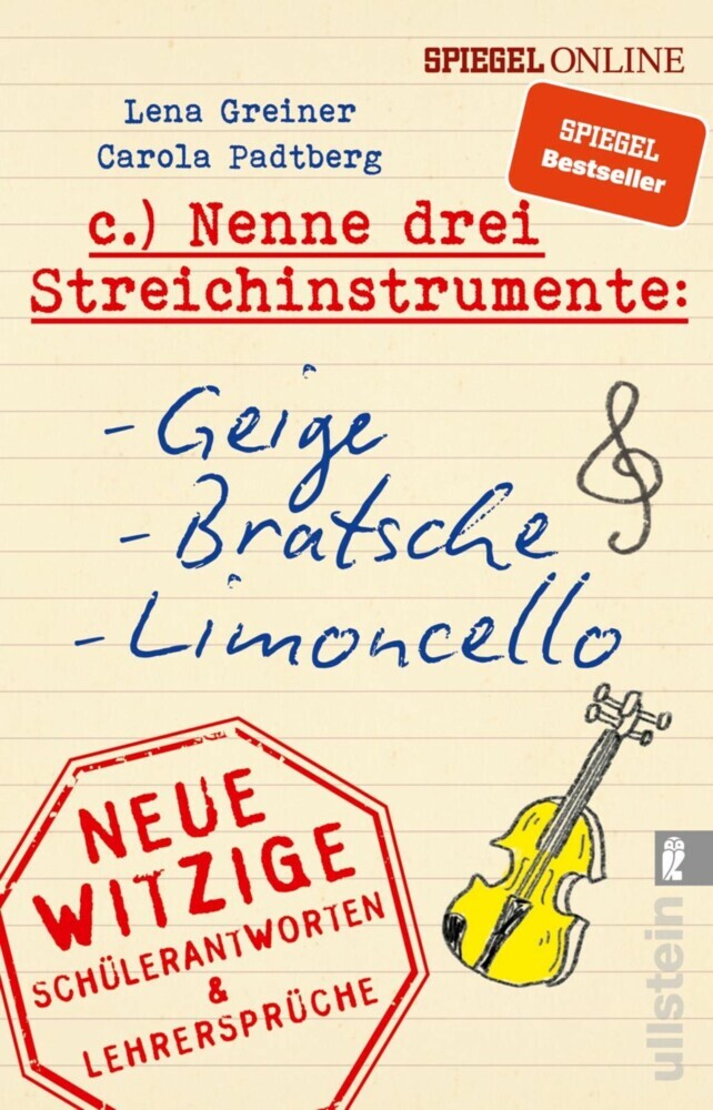 Nenne drei Streichinstrumente: Geige, Bratsche, Limoncello main product photo