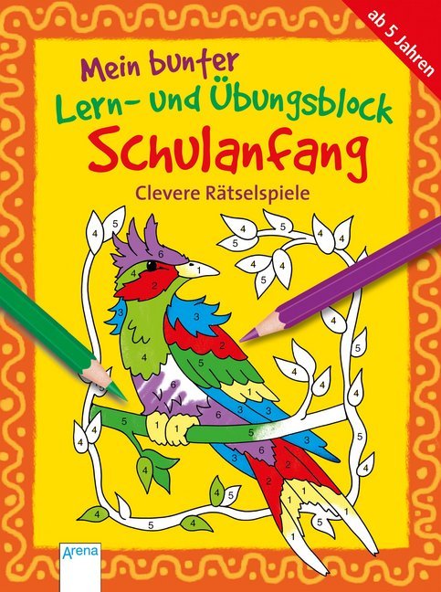 Mein bunter Lern- und Übungsblock Schulanfang - Clevere Rätselspiele main product photo