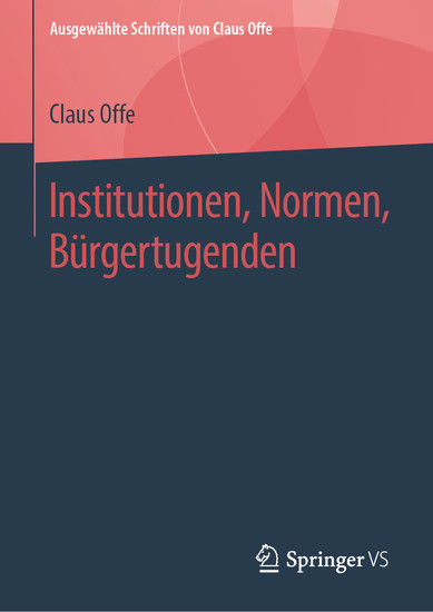 Institutionen, Normen, Bürgertugenden main product photo