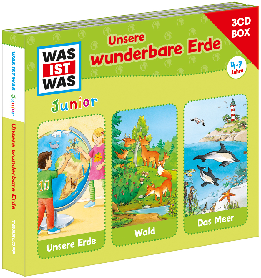 WAS IST WAS Junior 3-CD Hörspielbox: Unsere wunderbare Erde, Audio-CD main product photo