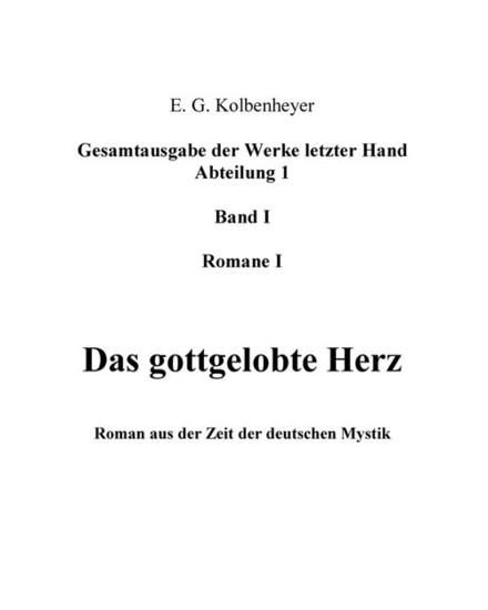 Das gottgelobte Herz main product photo