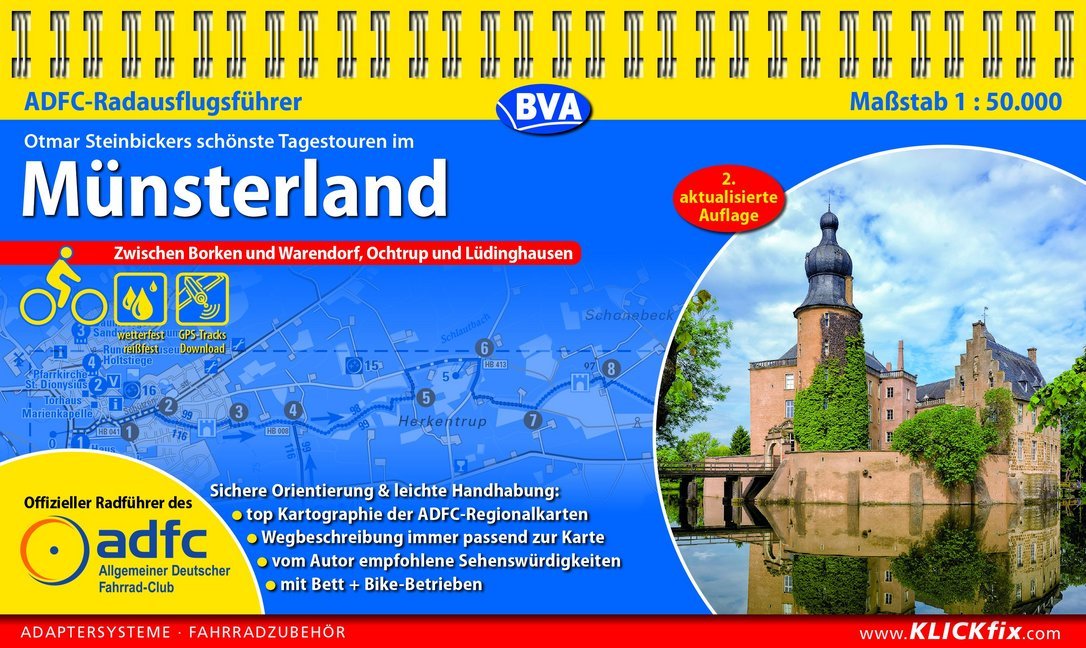 ADFC-Radausflugsführer Otmar Steinbickers schönste Tagestouren im Münsterland main product photo