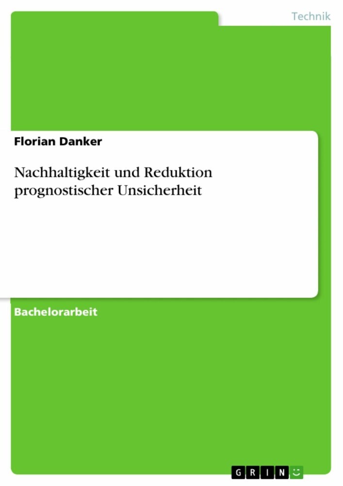 Nachhaltigkeit und Reduktion prognostischer Unsicherheit main product photo
