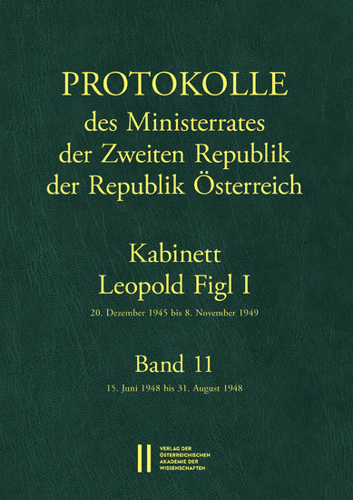 Protokolle des Ministerrates der Zweiten Republik, Kabinett Leopold Figl I main product photo