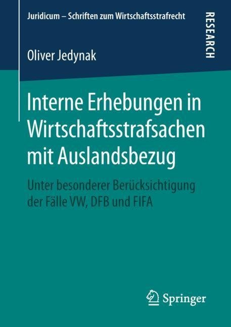 Interne Erhebungen in Wirtschaftsstrafsachen mit Auslandsbezug main product photo