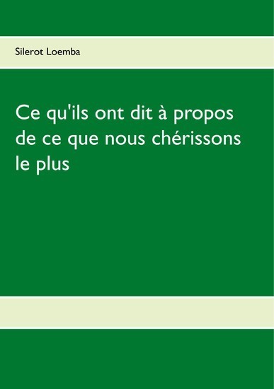 Ce qu'ils ont dit à propos de ce que nous chérissons le plus main product photo
