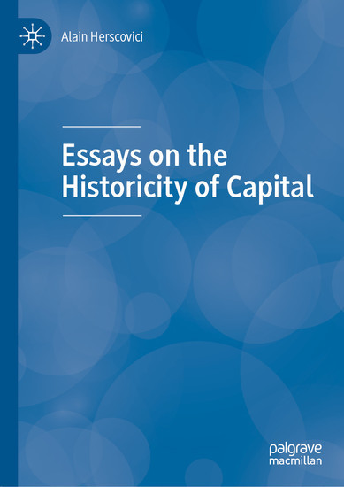 Essays on the Historicity of Capital main product photo