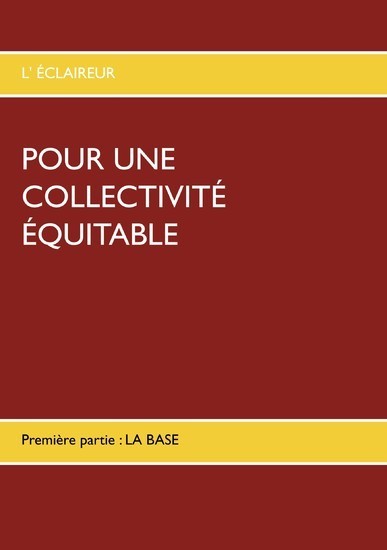 POUR UNE COLLECTIVITÉ ÉQUITABLE main product photo