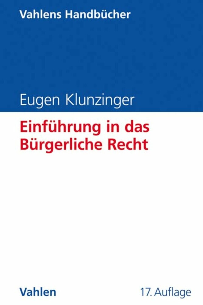 Einführung in das Bürgerliche Recht main product photo