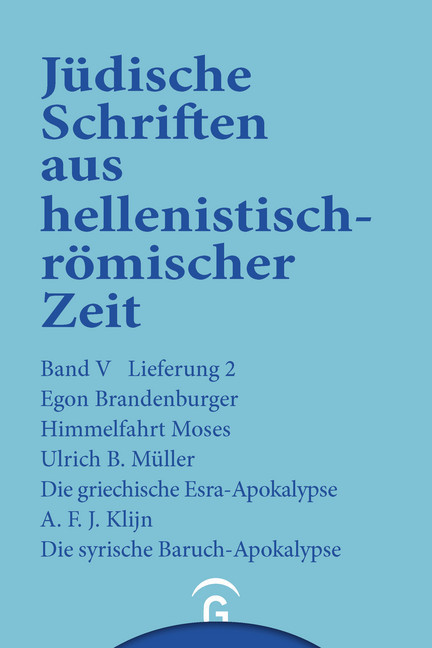 Himmelfahrt Moses. Die griechische Esra-Apokalypse. Die syrische Baruch-Apokalypse main product photo
