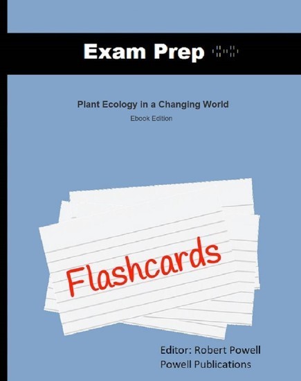 Exam Prep Flashcards for Plant Ecology in a Changing World main product photo