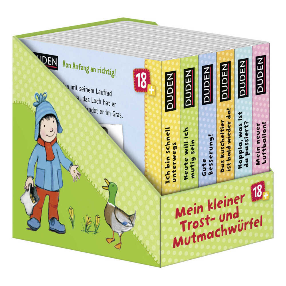 Duden 18+: Mein kleiner Trost- und Mutmachwürfel, 6 Bde. main product photo