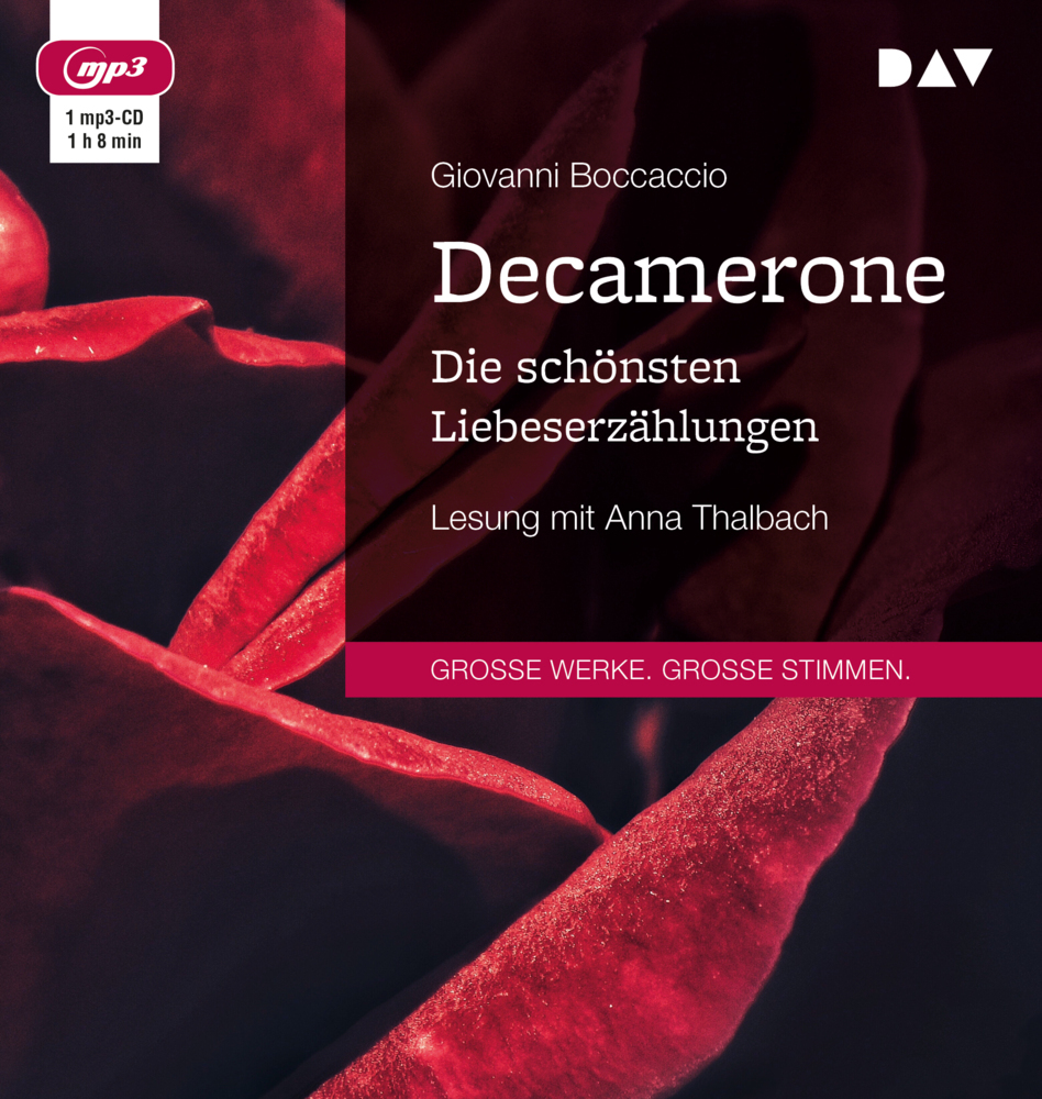 Decamerone. Die schönsten Liebeserzählungen, 1 Audio-CD, 1 MP3 main product photo