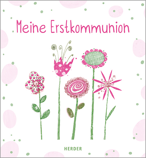 Meine Erstkommunion Erinnerungsalbum Blumen main product photo