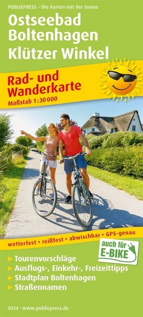 PublicPress Rad- und Wanderkarte Ostseebad Boltenhagen - Klützer Winkel main product photo