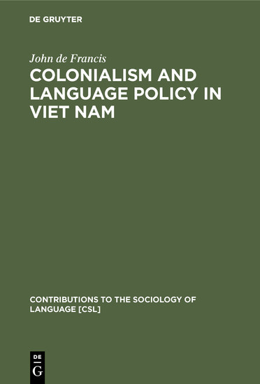 Colonialism and Language Policy in Viet Nam main product photo