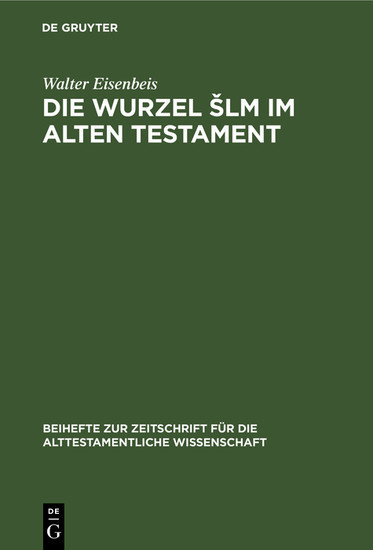 Die Wurzel ?lm im Alten Testament main product photo