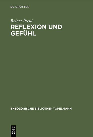 Reflexion und Gefühl main product photo