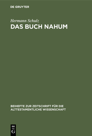 Das Buch Nahum main product photo