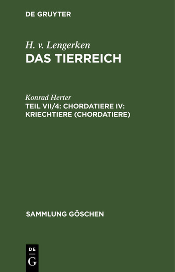 Chordatiere IV: Kriechtiere (Chordatiere) main product photo