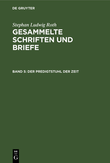 Der Predigtstuhl der Zeit main product photo