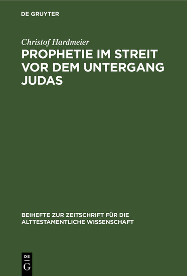Prophetie im Streit vor dem Untergang Judas main product photo