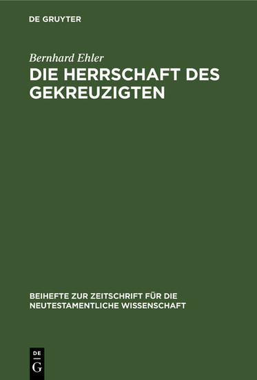Die Herrschaft des Gekreuzigten main product photo