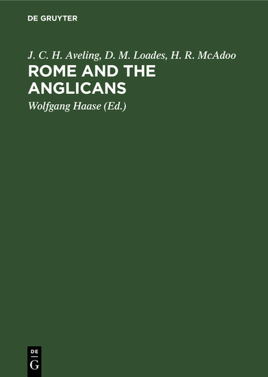 Rome and the Anglicans main product photo
