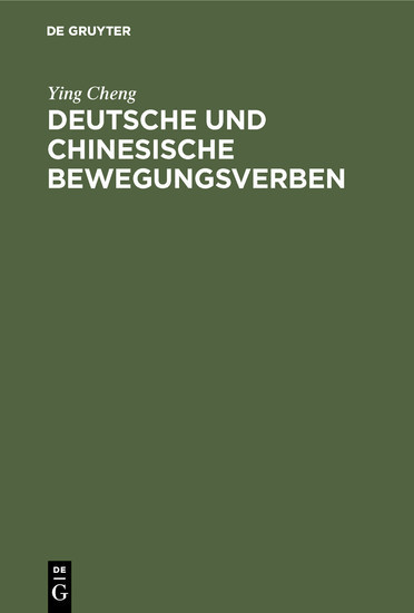 Deutsche und chinesische Bewegungsverben main product photo