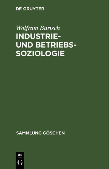Industrie- und Betriebssoziologie main product photo