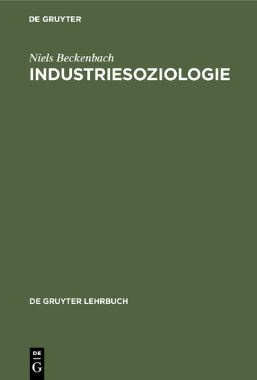 Industriesoziologie main product photo