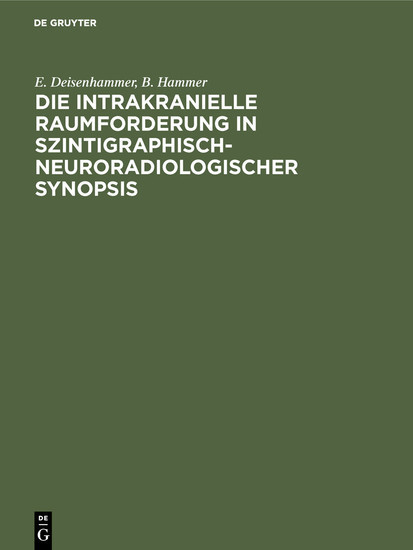 Die intrakranielle Raumforderung in szintigraphisch-neuroradiologischer Synopsis main product photo