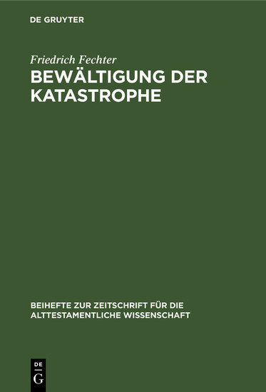 Bewältigung der Katastrophe main product photo