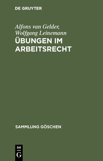 Übungen im Arbeitsrecht main product photo