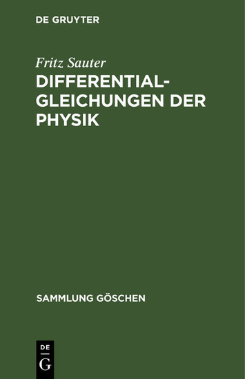 Differentialgleichungen der Physik main product photo