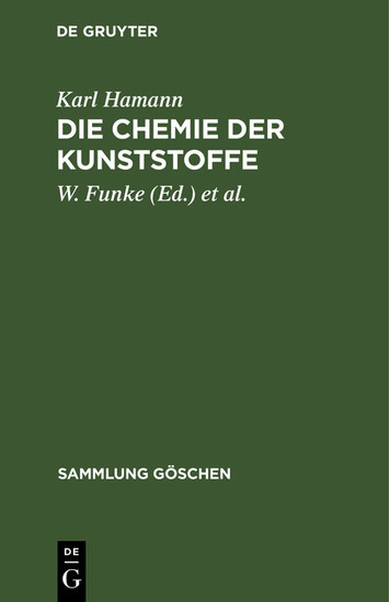 Die Chemie der Kunststoffe main product photo