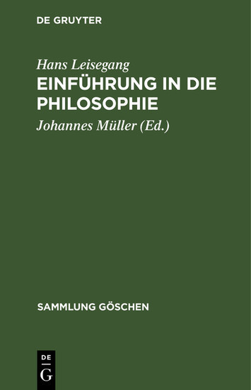 Einführung in die Philosophie main product photo