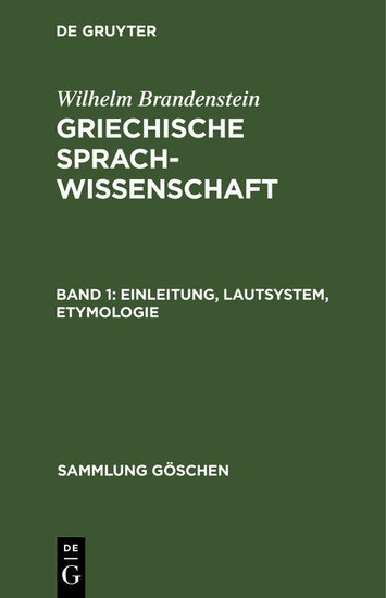 Einleitung, Lautsystem, Etymologie main product photo