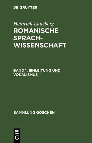Einleitung und Vokalismus main product photo