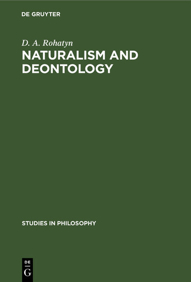 Naturalism and deontology main product photo