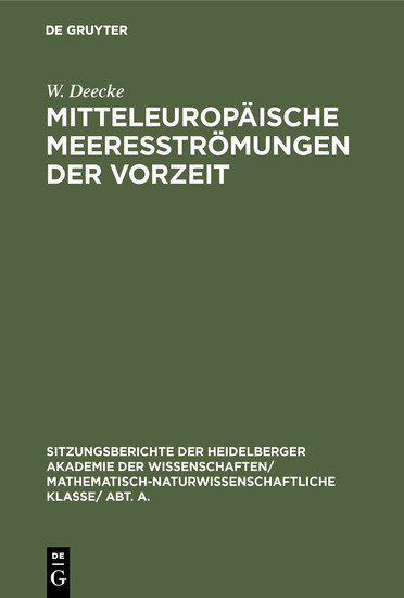 Mitteleuropäische Meeresströmungen der Vorzeit main product photo