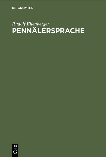Pennälersprache main product photo
