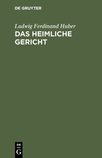 Das heimliche Gericht main product photo