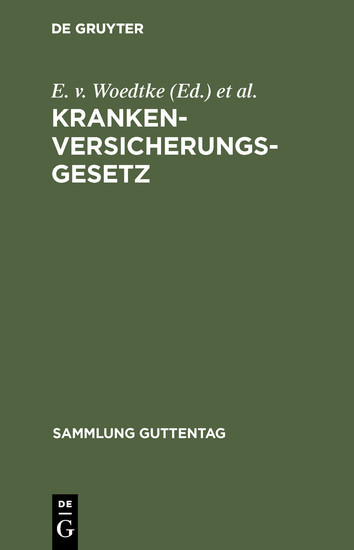Krankenversicherungsgesetz main product photo